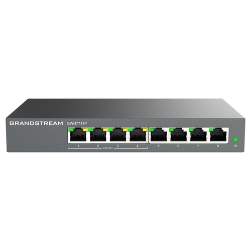 Switch de Red Administrable Capa 2 Lite / 8 Puertos Gigabit Ethernet / 4 Puertos PoE / VLAN / QoS / Snooping IGMP / Montaje en Pared y Escritorio / Compatible con GDMS