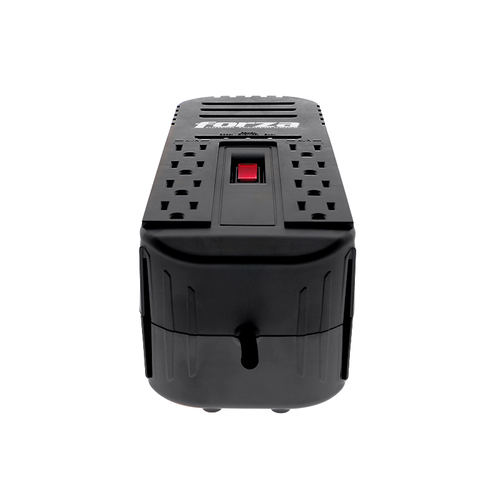 Regulador Forza FVR-2201 2.2 kVA / 1100 W, Entrada 115 V, 8 salidas AC, Negro