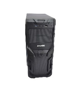 Miniatura 3 de Gabinete Evotec EV-1005 Mini Tower, PSU 600 W, PSU Si, Negro
