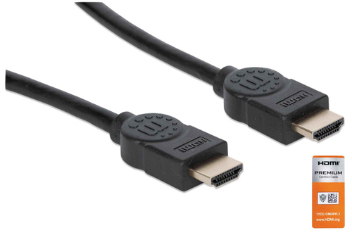 Miniatura 4 de Cable Hdmi Manhattan Canal Ethernet, 1 m, 18 Gbit/s, Negro