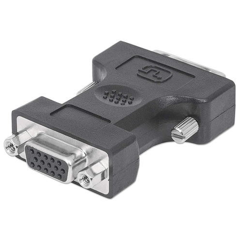 Miniatura 3 de Adaptador Manhattan Adaptador de Vídeo Digital DVI-I a VGA, Negro