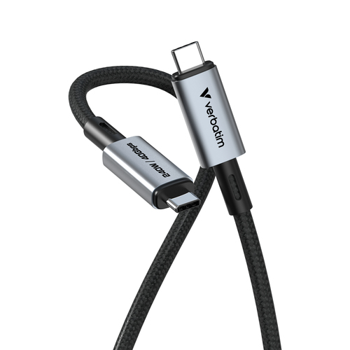 Cable USB Verbatim 31847 USB C a USB C, Negro