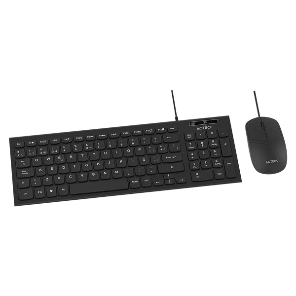 Miniatura 4 de Kit de Teclado y mouse alambrico Acteck 2 en 1, Creator Compact MK235, Negro