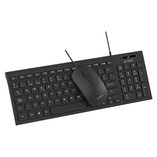 Miniatura 2 de Kit de Teclado y mouse alambrico Acteck 2 en 1, Creator Compact MK235, Negro