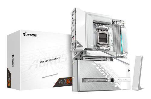 Tarjeta madre GIGABYTE X870 AORUS STEALTH ICE Socket AM5, 4 DDR5-SDRAM, Wifi