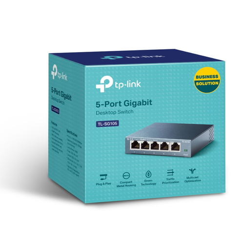 Miniatura 3 de Switch TP-LINK TL-SG105, 5 puertos, 10/100/1000 Mbps, No administrable