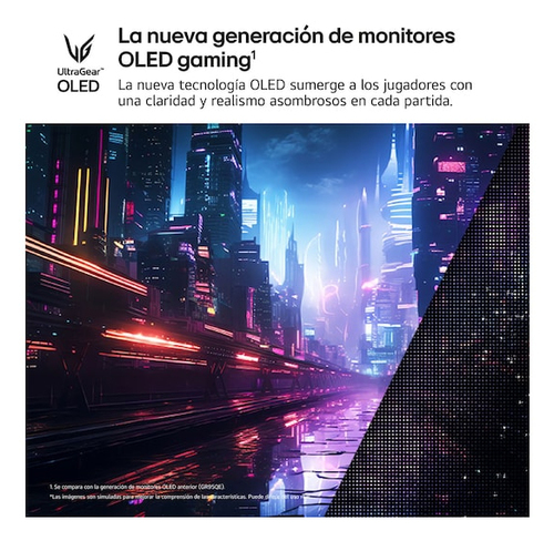 Miniatura 4 de Monitor LG 27GX704A-B OLED, 27", Quad HD, OLED, 240 Hz, 0.03 ms, FreeSync, NVIDIA G-SYNC, Negro