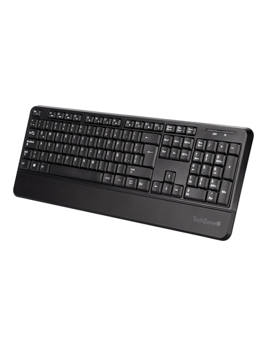 Miniatura 5 de Teclado Inalámbrico TechZone TZCOMBINA07 Tamaño completo (100%), 10 m, Teclado numérico, Negro