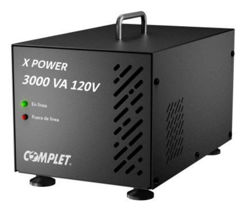 Regulador Complet ERV-10-006 3 kVA / 3000 W, Entrada 120 V, Negro