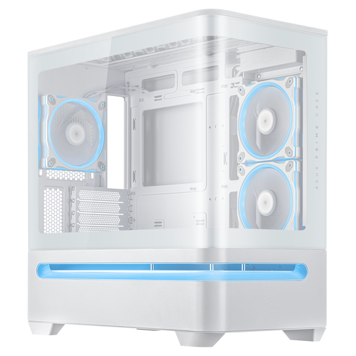Miniatura 5 de Gabinete ASUS PRIME Prime AP202 ARGB Midi Tower, PSU No, Vent. 1x 120 mm, Blanco