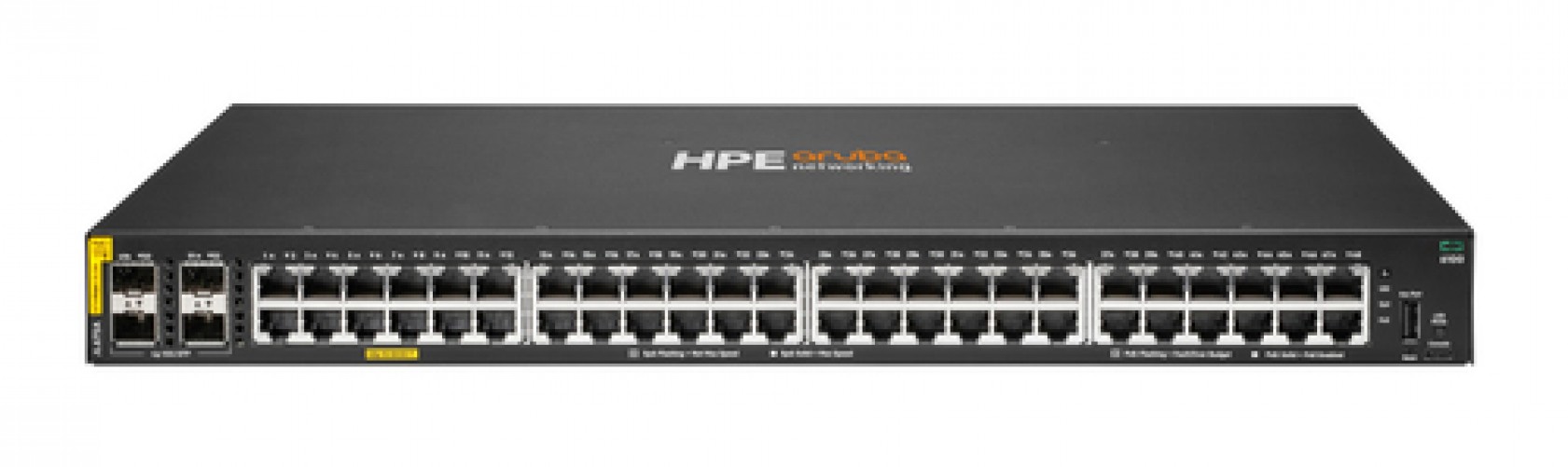 Switch HPE Aruba Networking Gestionado, L3, RJ-45 48, Gigabit Ethernet (10/100/1000), 1U, Negro