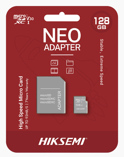 Memoria Hiksemi HS-TF-C1/128G/NEO/A 128 GB, Velocidad 92 MB/s, Clase 10