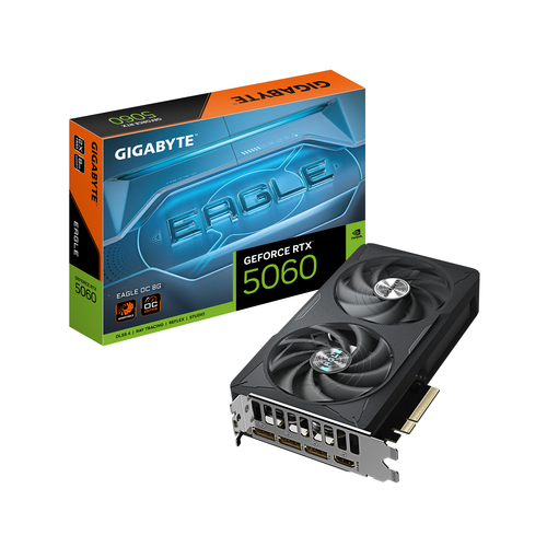 TARJETA DE VIDEO GIGABYTE GV-N5060EAGLE OC-8GD, ATX, 8GB, 128 BITS, GDDR7, PCI-E 5.0