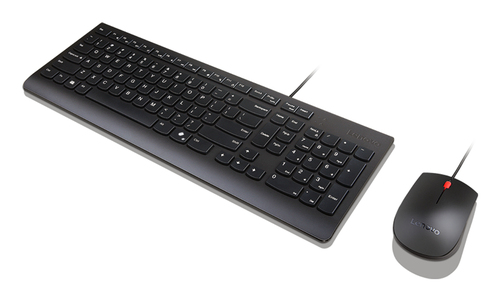 Miniatura 4 de Kit Teclado y Mouse Lenovo 4X31R64424 USB, Alámbrico, 1600 DPI, Negro