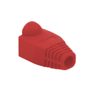 Bota Pla?stica para proteccia?n de Plug RJ45, Color Rojo