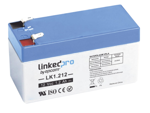 Bateria LinkedPRO LK1.212 Sealed Lead Acid (VRLA), 12 V, 1200 mAh, Azul, Gris