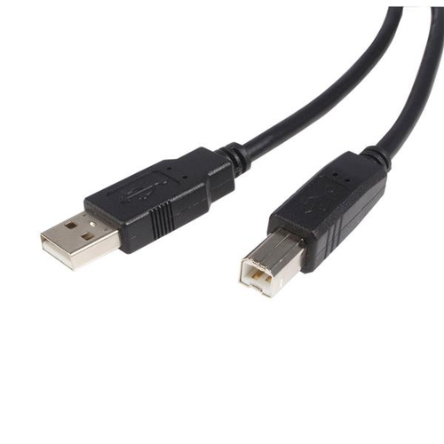 Cable USB StarTech.com USB A a USB B, 480 Mbit/s, Negro