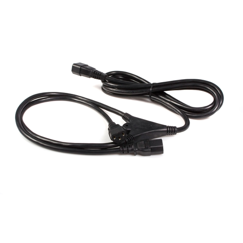 Cables de poder StarTech.com PXT100Y Macho, Hembra 110 - 240 V, 3 m, Negro
