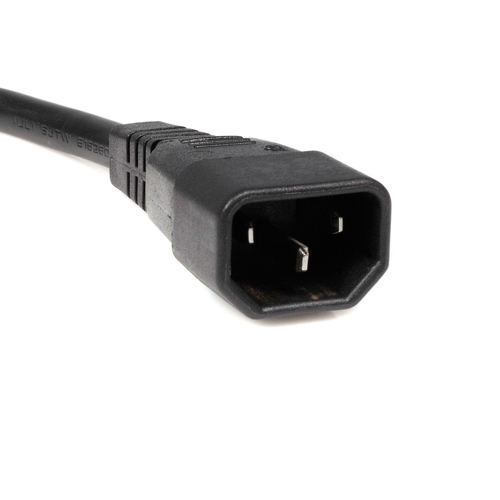 Miniatura 4 de Cables de poder StarTech.com PXT100Y Macho, Hembra 110 - 240 V, 3 m, Negro