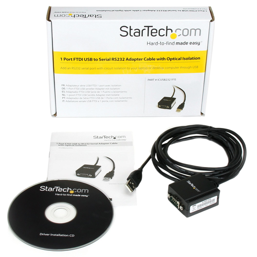 Miniatura 2 de Adaptador StarTech.com DB-9 a USB A, Negro
