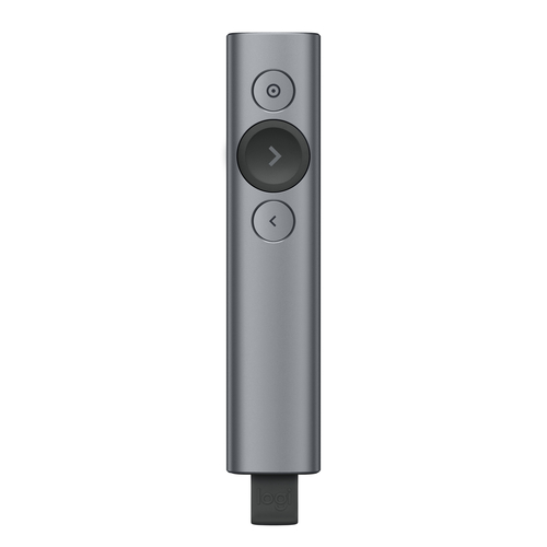 Presentador laser Logitech Spotlight,  Recargable, Bluetooth y USB Inalambrico, (910-005216)