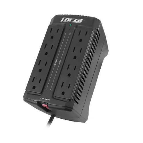 Miniatura 4 de Regulador Forza Power Technologies FVR-901M 0.9 kVA / 450 W, Entrada 120 V, 8 salidas AC, Negro