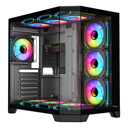 Gabinete XZEAL XZ150 Midi Tower, Vent. 1x 120 mm, Negro