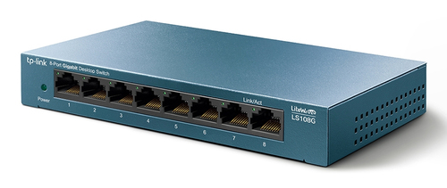 Miniatura 4 de Switch TP-Link LS108G No administrado, RJ-45 8, Gigabit Ethernet (10/100/1000), Azul