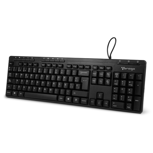 Miniatura 4 de Teclado Vorago KB-202 Español, Alámbrico, USB, Negro