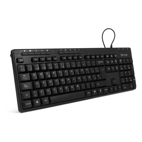 Miniatura 2 de Teclado Vorago KB-202 Español, Alámbrico, USB, Negro