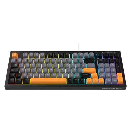 Miniatura 3 de Teclado Gamer Balam Rush Balrak Plus KG480, LED RGB, Alambrico, USB, Anti-ghosting, Negro/Gris
