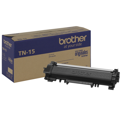 Tóner Brother TN15 Original, Negro, Alto rendimiento (XL)