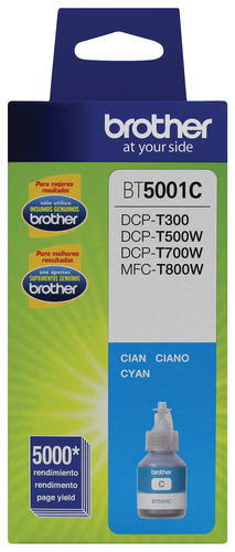 Cartucho de tinta Brother BT5001C Original, Cian, Extra (Súper) alto rendimiento
