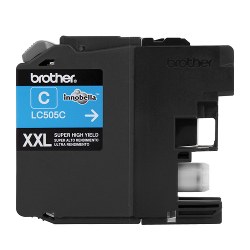 Cartucho de tinta Brother LC505C Original, Cian, Alto rendimiento (XL)
