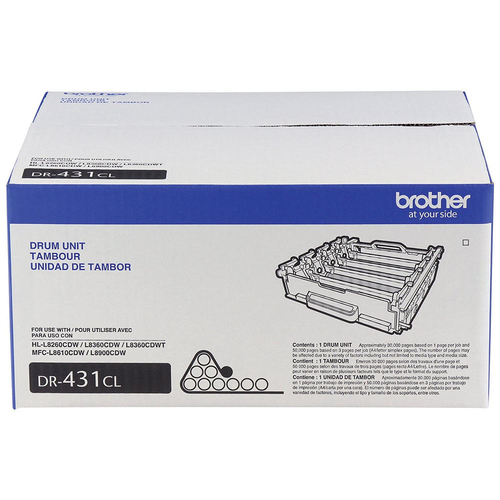 Miniatura 2 de Tambor para Impresora Brother DR-431cl Original, 50000 páginas