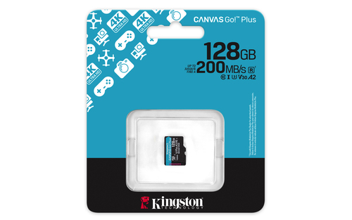 Miniatura 4 de Memoria Kingston Technology Canvas Go! Plus 128 GB, Velocidad 200 MB/s, Clase 10