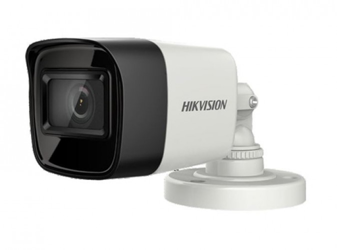 Cámara Vigilancia Hikvision DS-2CE16U0T-ITF(2.8mm) 8.29 MP, Bala (forma), Interior y exterior, IP67, Blanco
