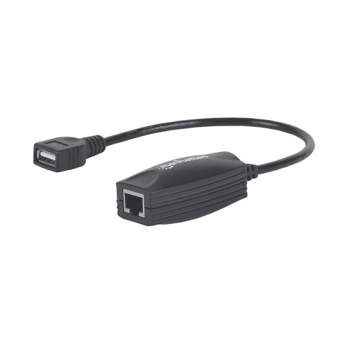Miniatura 2 de Tarjetas de red Manhattan Extensor de línea USB USB, RJ-45 2, 12 Mbit/s, Alámbrico, Negro