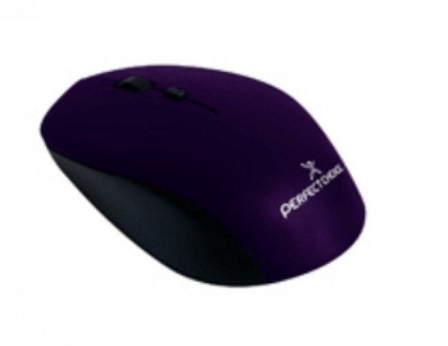 Mouse Perfect Choice PC-045113 Óptico, 3 Botones, 1600 DPI, RF inalámbrico, 10 m, Violeta