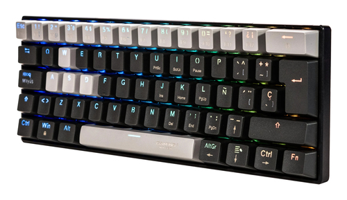 Miniatura 5 de Teclado Naceb Technology NA-0968 Alámbrico, USB, Interruptor mecánico, LED RGB, Negro, Gris