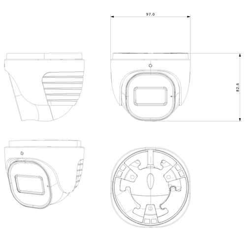 Miniatura 2 de Cámara Vigilancia Provision-ISR DI-33K0AP-28 Domo, Interior y exterior, IP67, Blanco