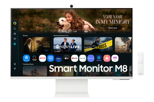 Monitor Samsung Smart Monitor LS32FM801ULXZX LCD, 32", 4K Ultra HD, VA, 60 Hz, 4 ms, Blanco