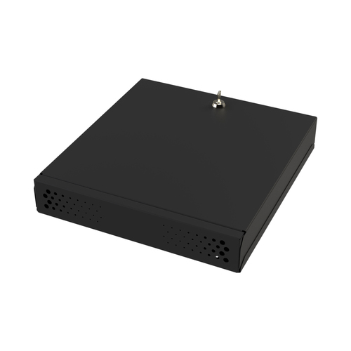 Gabinete Meta?lico para DVR/NVR. Tamaa?o Max. de DVR/NVR: 445 x 88 x 400mm (An.xAl.xProf.). Compatible con Fuente SLIM.