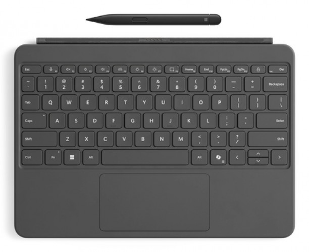 Teclado Inalámbrico Microsoft Surface Pro 12-inch Keyboard w/ Slim Pen, Español, Touchpad, Interruptor mecánico, Microsoft, Gris, Slate