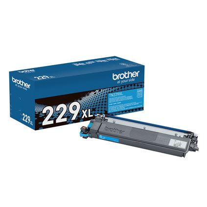 Tóner Brother TN-229XLC Compatible, Cian, Alto rendimiento (XL)