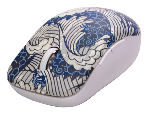 Miniatura 4 de Mouse Naceb Technology Na-0138 3 Botones, 1600 DPI, RF inalámbrico, Azul, Blanco