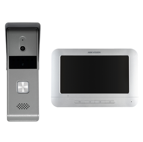 Videoportero Hikvision DS-KIS203T Alámbrico, Gris, Blanco