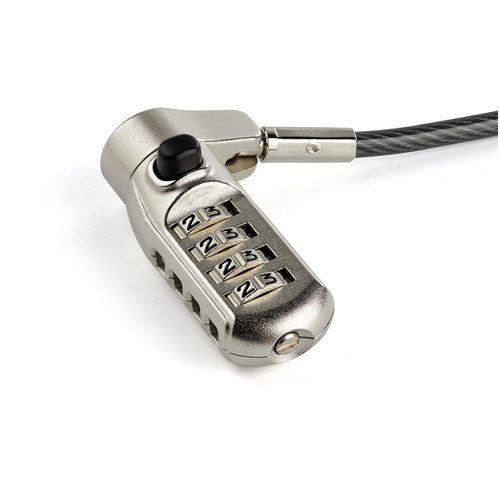 Miniatura 2 de Cable antirrobo StarTech.com Kensington, Cerradura con combinación, 2 m, Negro, Plata