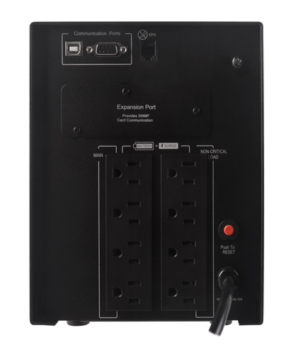 Miniatura 5 de No Break CyberPower PR1500LCD 1.5 kVA / 1050 W, 1030 J, Entrada 154 V, Salida 120 V, 8 salidas AC, Negro