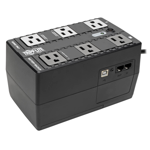 No Break Tripp Lite 0.35 kVA / 210 W, 316 J, Entrada 120 V, 6 salidas AC, Negro